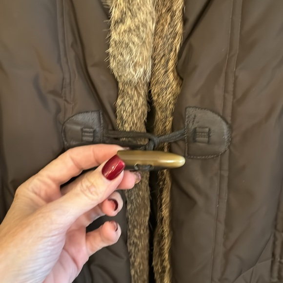 LARRY LEVINE VINTAGE DOWN PUFFER
COAT WITH RABBIT FUR TRIM SIZE XL - Picture 5 of 8